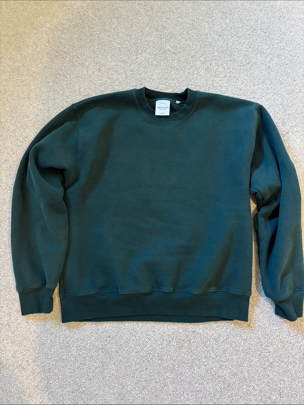 Aritzia Dark Green Crewneck Sweatshirt
